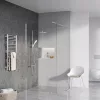 Walk-In Wall Szett 90, zuhanykabin krómhatású+transparent