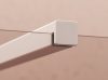Walk-In Wall Set 90, zuhanykabin matt fehér+transparent