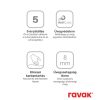 Walk-In Wall Set 90, zuhanykabin matt fehér+transparent