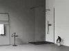 Walk-In Wall Szett 100, zuhanykabin fekete+transparent