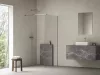 Walk-In Air Wall 100 zuhanykabin krómhatású+transparent