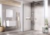 Walk-In Wall-100 zuhanykabin krómhatású+transparent