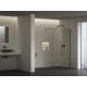 Walk-In Air Wall 110 zuhanykabin fekete+transparent