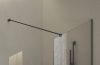 Walk-In Air Wall 110 zuhanykabin fekete+transparent