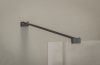 Walk-In Air Wall 110 zuhanykabin fekete+transparent