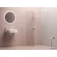 Walk-In Wall Szett 110, zuhanykabin matt fehér+transparent