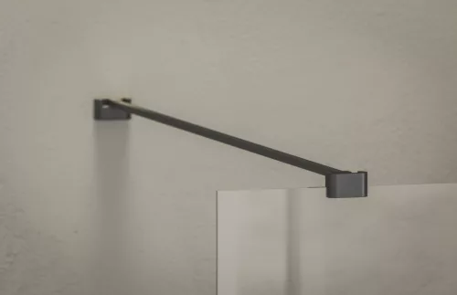 Walk-In Air Wall 120 zuhanykabin fekete+transparent