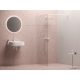 Walk-In Wall-120 zuhanykabin fehér+transparent