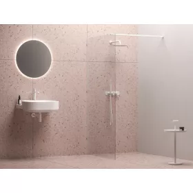 Walk-In Wall Szett 160, zuhanykabin matt fehér+transparent