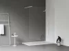 Walk-In Wall Szett 160, zuhanykabin matt fehér+transparent