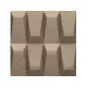 Galeras 3D falpanel 60x60 cm- Francia krém