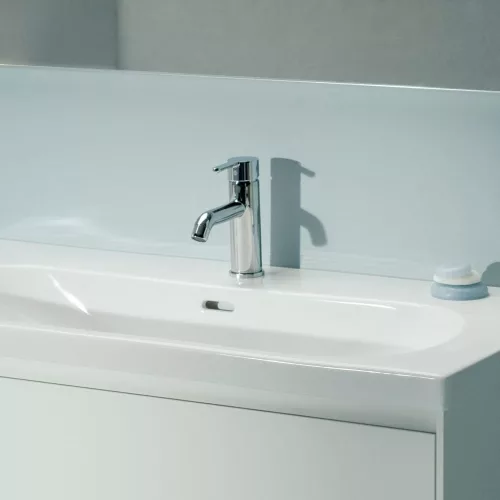 Laufen Lua ECO egykaros mosdó csaptelep automata lefolyó