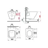 Jika Deep-N rimless Fali wc + tető 