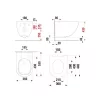 Jika MIO-N pack Fali Wc rimless slowclose tetővel