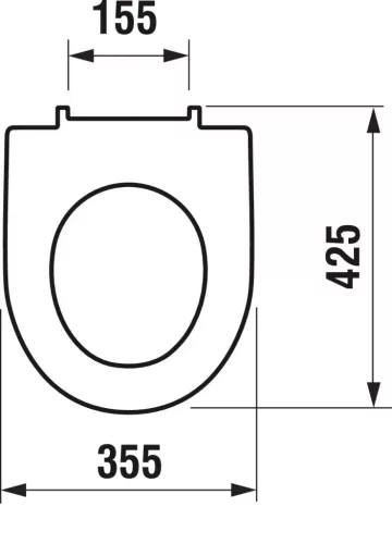 Jika LYRA wc ülőke  duroplast/fehér