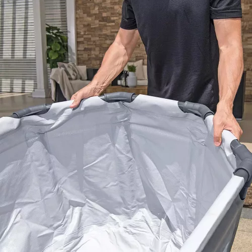Lay-Z-Spa ovális, fémvázas jégfürdő kád 150 x 90 x 65 cm