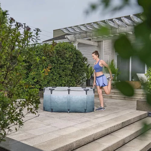 Lay-Z-Spa ovális, fémvázas jégfürdő kád 150 x 90 x 65 cm