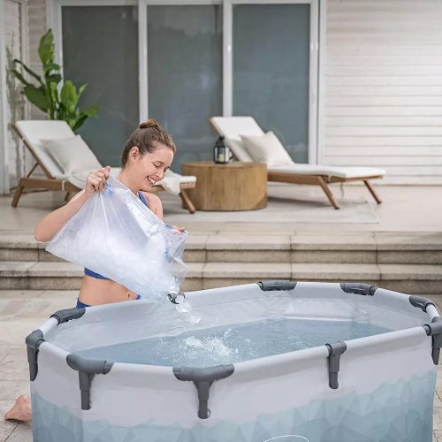 Lay-Z-Spa ovális, fémvázas jégfürdő kád 150 x 90 x 65 cm