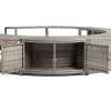 Lay-Z-Spa kör alakú rattan pezsgőfürdő bútor, 200 cm, szürke