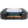 Lay-Z-Spa négyzet alakú rattan pezsgőfürdő bútor, 188 cm, fekete