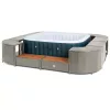 Lay-Z-Spa négyzet alakú rattan pezsgőfürdő bútor, 188 cm, szürke
