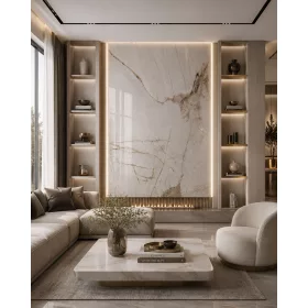 Beltéri SPC falpanel 2800x1200x4 mm-Ivory Beige