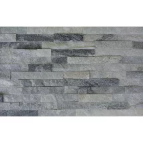 Természetes kőpanel IWS002 fehér-szürke, 10x36 cm