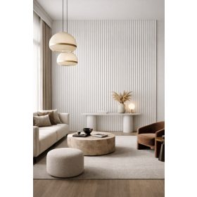 Falpanel beltérre 2900 x 148 mm - fehér hullámzó bordás