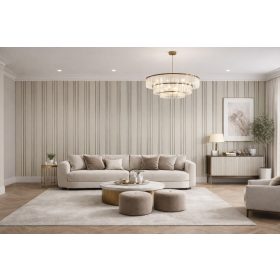 Beltéri falpanel 2900x300mm - világos bézs ezüst erezettel