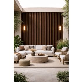 Falpanel beltérre 2900x219 mm - Íves lamellás