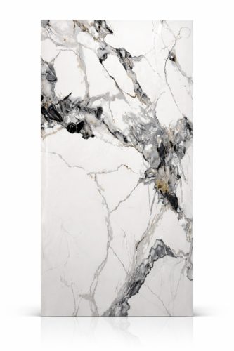 Beltéri SPC falpanel 2800x1200x4 mm - Fehér, különleges márvány mintás 