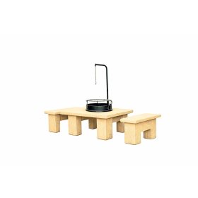 Jován Innova Familia Grill szett 2 paddal, bézs