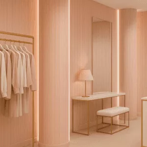 JP Decor 3D flex falpanel - Pastel Blush 2800x1200x9mm