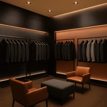 JP Decor vízfodros flex falpanel – Piano black wave 2800x1200x9mm