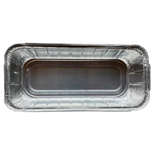 Alumínium grill tálca fedéllel szögletes, 5 db/csomag