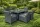 Rattan étkező 150x100 asztal+6 szék ( fekete+szürke ) (L150-6B)