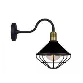   V-tac - Fali kar lámpatest, bronz barna - fekete, hálós burával