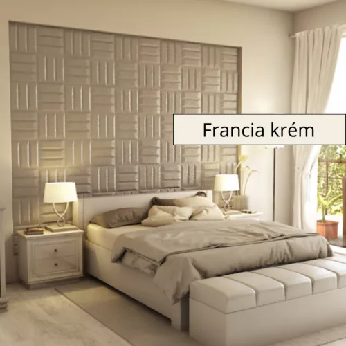 Literole 3D falpanel 60x60cm - Francia krém