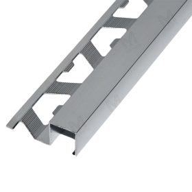   Polírozott alumínium Q négyzet profil 10 mm/2,50 m fényes eloxált, ezüst színben