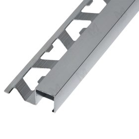   Polírozott alumínium Q négyzet profil 12,5 mm/2,50 m fényes eloxált, ezüst színben