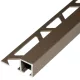 Aluminium Q négyzet profil 10mm/2,50 m eloxált pezsgő színben