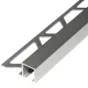 Aluminium Q négyzet profil 12mm/2,50 m eloxált ezüst színben