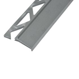   Alumínium terasz vízvető élvédő profil 2,50 m eloxált ezüst