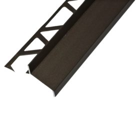   Alumínium terasz vízvető élvédő profil 2,50 m eloxált pezsgő