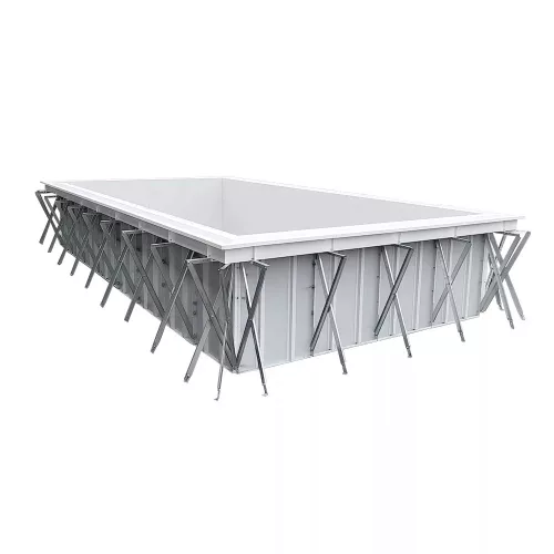 TIERRA PANEL POOL modulpaneles, süllyesztett víztükrű medence, 6,0 x 3,0 x 1,5 m, kék fóliával (MPP106)