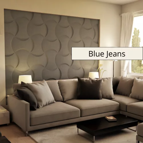 Monte 3D falpanel 60x42,5cm - Blue Jeans
