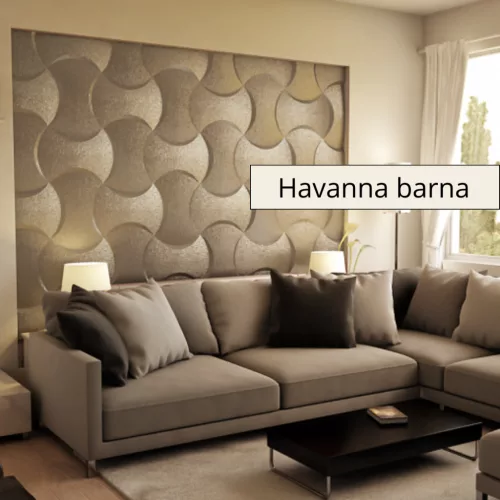 Monte 3D falpanel 60x42,5cm - Havanna barna