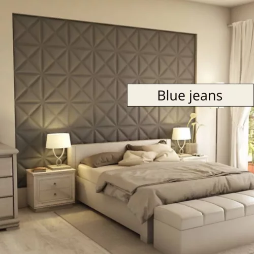 Montserrat 3D falpanel 40x40cm - Blue jeans