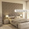 Montserrat 3D falpanel 40x40cm - Havanna barna