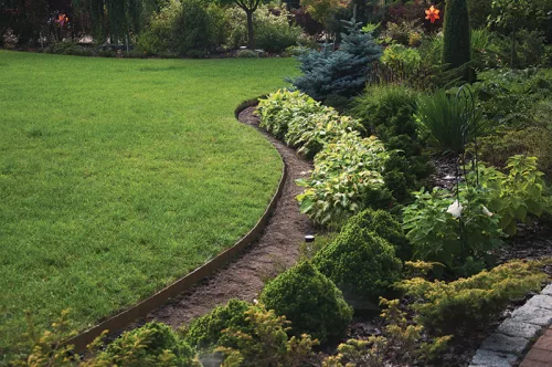 EASY BORDER gyepszegély-készlet 10m x 4cm, barna